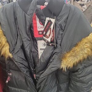 Women's Insulated Long jacket/Coat with hood Size 1X